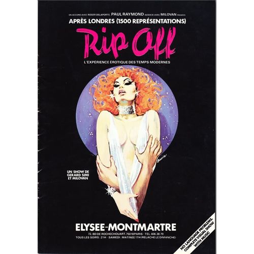Programme Show(Très Chaud) Elysée Montmartre