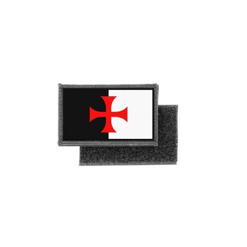 Patch Ecusson Imprime Badge Drapeau Blason Templier Chevalier R1