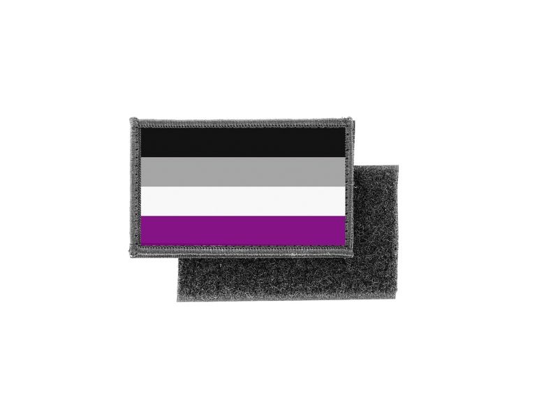 Patch Ecusson Imprime Badge Drapeau Asexuel Asexual Lgbt