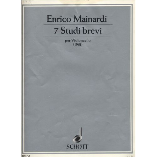Mainardi - 7 Studi Brevi Per Violoncello