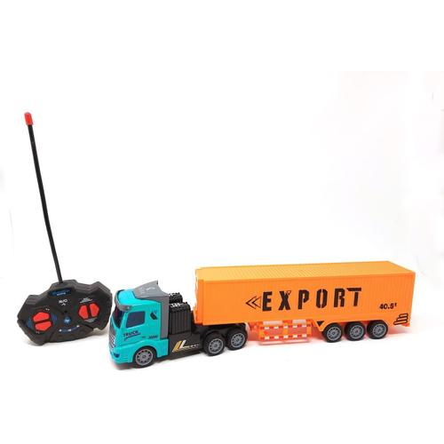 Voiture Télécommandée Rc Camion Avec Conteneur Semi-Remorque, 34 Cm