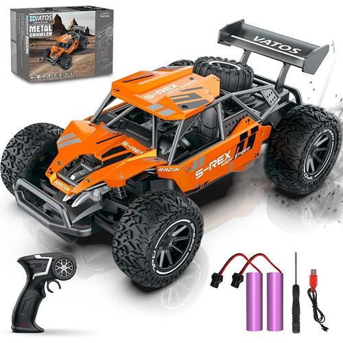 Orange Voiture Télécommandée 2.4ghz 1:16 Rc Voiture Monster Truck Télécommande Voiture 2wd Offroad Rc Véhicule Rc 15km/H Tout-Terrain Rtr Camion Jouet Pour Enfants Garçons & Filles