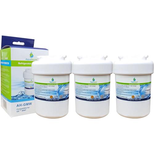 3x AH-GMW compatible pour filtre à eau GE MWF, General Electric Smartwater réfrigérateur GWF, Sears, Kenmore, Hotpoint HWF, WF07