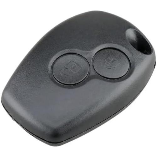 3mm / 9mm Boitier De Clé 2 Boutons Sans Lame Compatible Avec Renault Clio 3, Twingo 2, Master 3, Kangoo 2, Trafic Et Modus | Coque De Clef Plip Voiture Utilitaire Télécommande