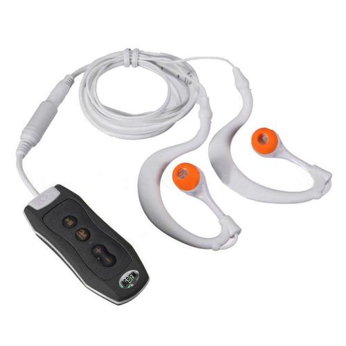 Clip de sport 4 Go IPX8 Etanche Lecteur MP3 FM natation plongée + écouteurs