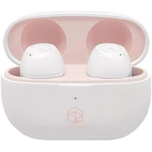 Rose Technics Ceramics Écouteurs sans fil, 10 mm, DD HiFi, Bluetooth 5.3, avec réduction du bruit ENC, Dual Connect, latence 60 ms pour l'entraînement (rose)