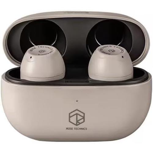 Rose Technics Ceramics Écouteurs sans fil, 10 mm, DD HiFi, Bluetooth 5.3, avec réduction du bruit ENC, Dual Connect, latence 60 ms pour l'entraînement (gris)