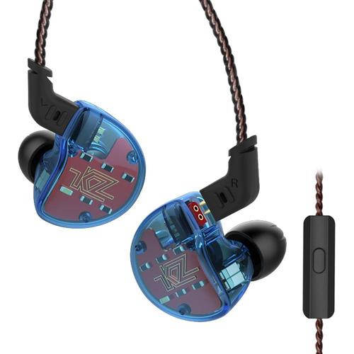 KZ ZS10 Écouteurs Intra-Auriculaires Haute Résolution avec Câble Détachable(avec Micro, Blue)