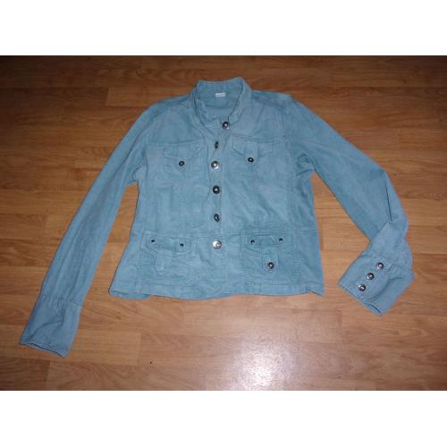 Veste Velours Bleu Outremer Multipoches Marks & Spencer