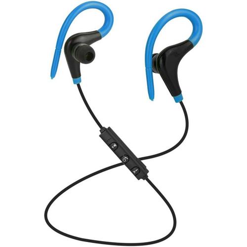 Bluetooth 4.1 Sport Casque Courir sans Fil Casque stéréo Intra-Auriculaires Musique écouteurs écouteurs Ear Crochet écouteur, Bleu