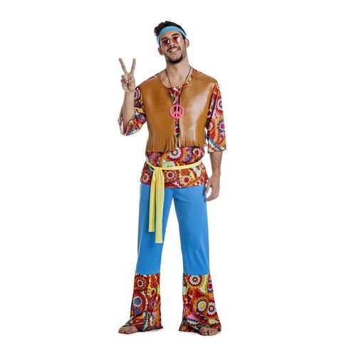 Déguisement Hippie Avec Gilet Pour Homme