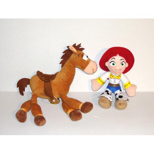 toy story peluche doudou pile poil le cheval et jessie la fille Rakuten