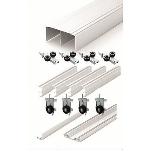 Système porte coulissante PRO LINE P100 - vantail 80 kg-argent SEED