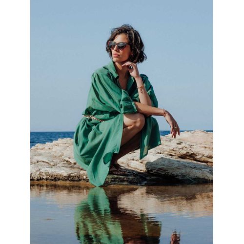 Robe Mi-Longue Unie Femme