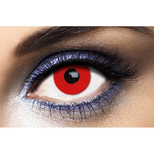Lentilles De Couleur "Red Out" (1 Mois) - Sans Correction