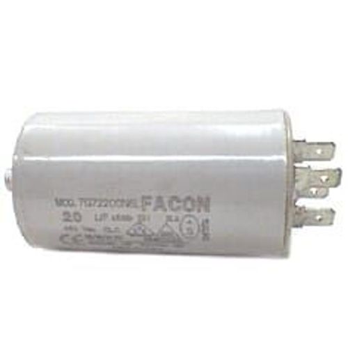 Condensateur 20µf 450v pour Lave-linge Bauknecht, Lave-linge Arthur martin, Lave-linge Zanussi, Lave-linge A.e.g, Lave-linge Philips, Lave-linge Hoov