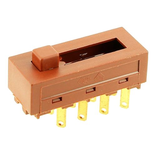 Interrupteur curseur 8 cosses pour Hotte Bauknecht, Hotte Ariston, Hotte Indesit, Hotte Scholtes, Hotte Faure, Hotte Electrolux, Hotte Laden, Hotte Wh