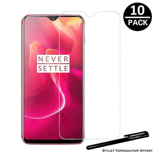 [10pack] Film De Protection 2.5d En Verre Trempé Pour Oneplus 6t Avec Stylet Toproduits®