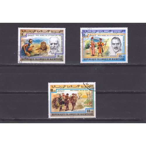 Timbres De Poste Aérienne De Mauritanie (Prix Nobel)