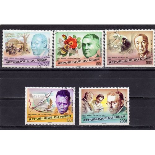 Timbres-Poste Du Niger (Prix Nobel)