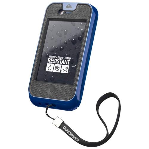 Coque Quiksilver Iphone 4 4s Bleu Waterproof Etanche Resistant Silicone Rigide