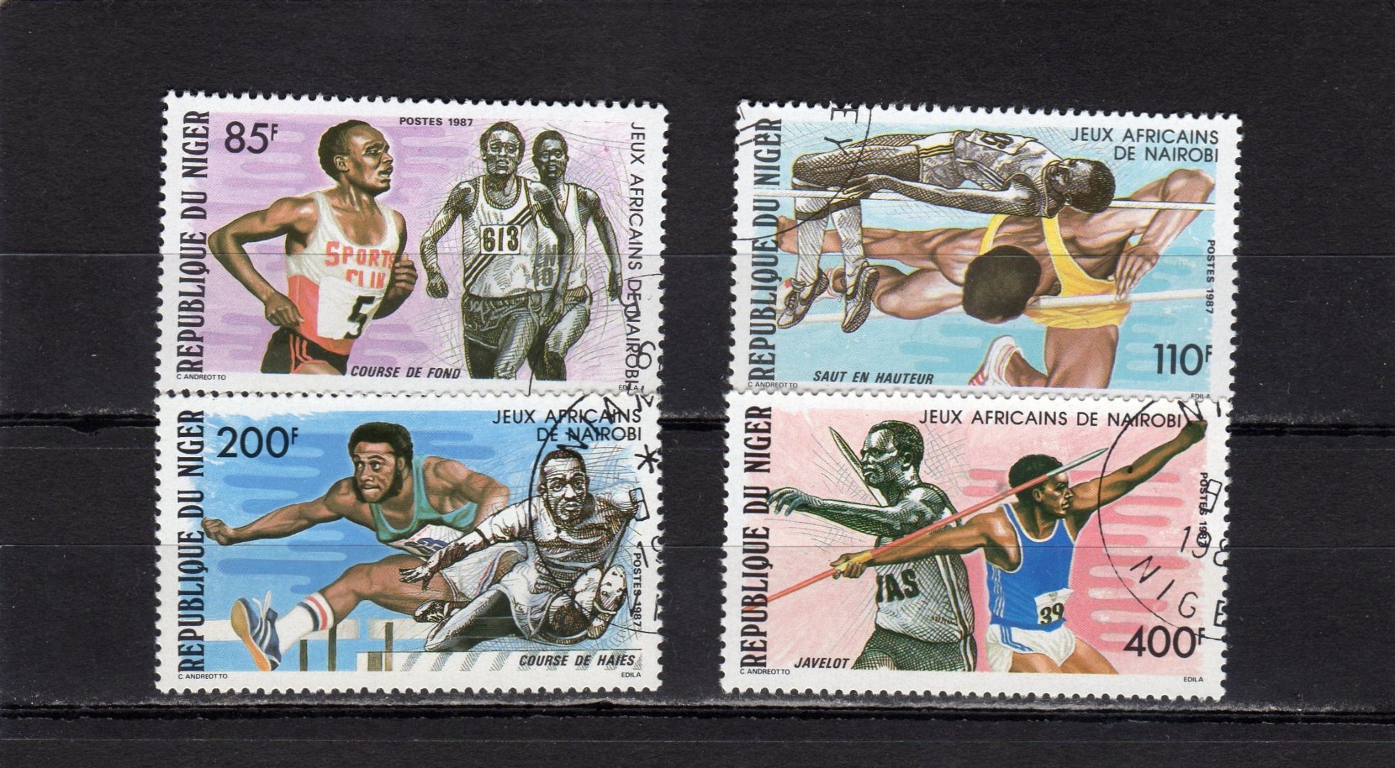 Timbres-Poste Du Niger (Jeux Sportifs Africains De Nairobi)