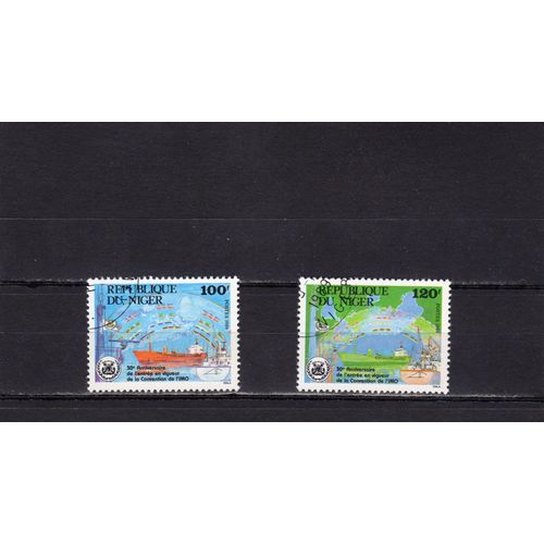 Timbres-Poste Du Niger (30ème Anniversaire De LEntrée En Vigueur De La Convention De LOrganisation Maritime Internationale)