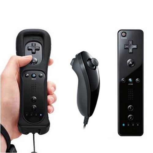 Télécommande Wiimote + Nunchuck Pour Nintendo Wii Et Wii U - Noir