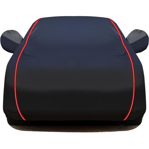 Black Housse De Voiture Housses Pour Auto Compatible Avec Fiat 500 500c 500e 500l500x Uno Housse De Protection Voiture Exterieur Couverture De Voiture Bache Anti Grele Anti-Poussière