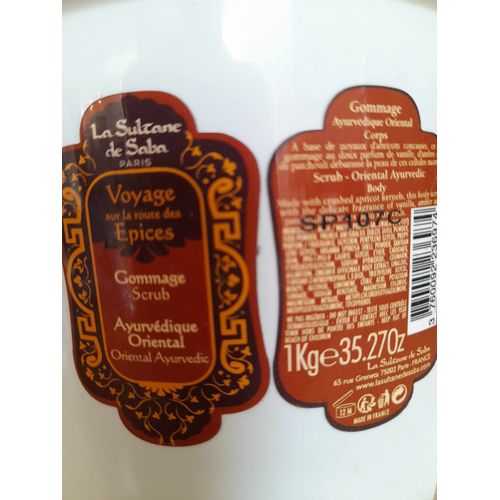 La Sultane De Saba - Gommage Ayurvédique Oriental 1 Litre 