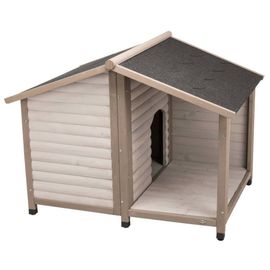Trixie Niche Avec Toit En Bâtière Pour Chiens Nature 100 X 82 X 90 Cm