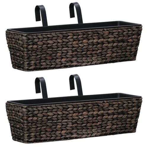 Jardinières 2 Pcs Jacinthe D'eau Marron