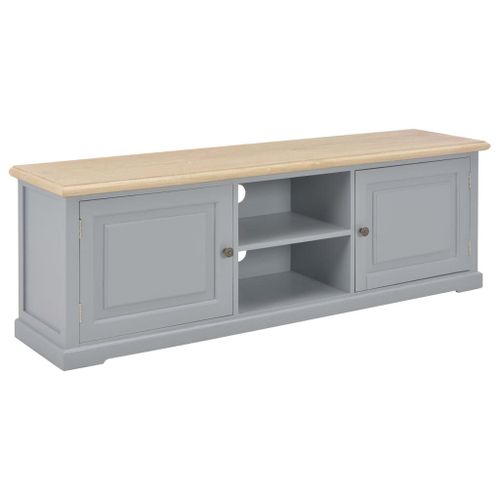 Meuble Tv Gris 120 X 30 X 40 Cm Bois