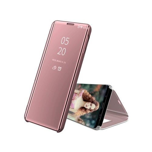 Housse Etui À Rabat Coque Chromé Pour Galaxy Note 10 Plus Rose