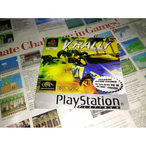 Jaquette Avant Du Jeu V-Rally Playstation 1 Ps1 Platinum