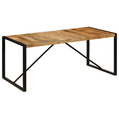 Table De Salle À Manger 180x90x75 Cm Bois De Manguier Solide