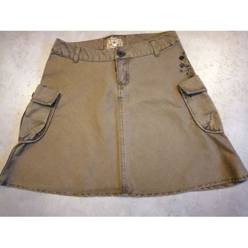 Jupe Marron Taille 36/38 Teddy Smith