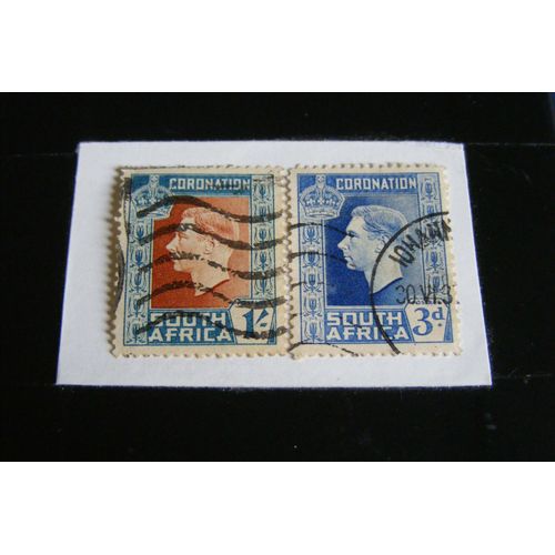 Timbres Afrique Du Sud Couronnement De George Vi