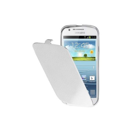 Etui Folio A Rabat Samsung Galaxy Express Blanc White Eco Cuir (Pu)