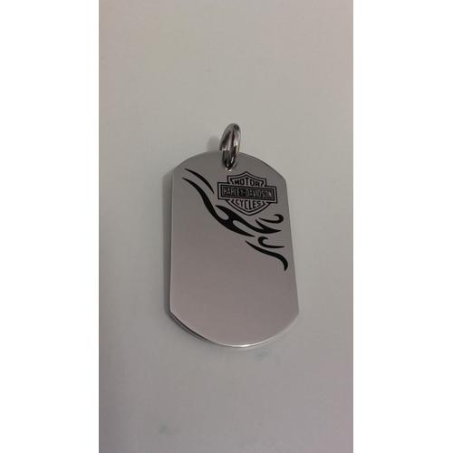 Pendentif Tribal Hd - Plaque Militaire Gravée - Biker - Motard  Rocker