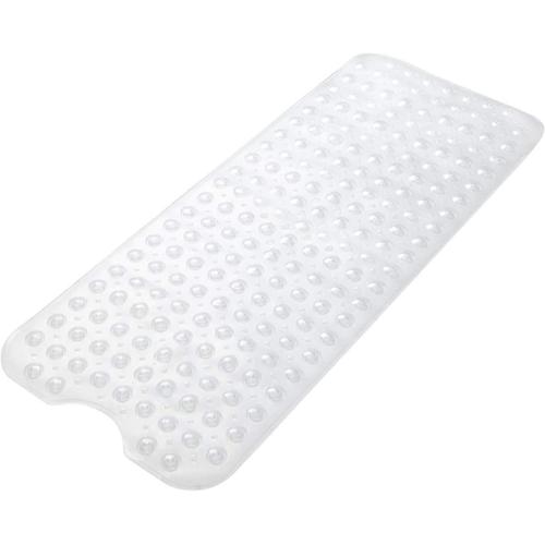 Transparent Transparent Tapis de Baignoire Antidérapant,Résistant à la moisissure,Très Long,Antibactérien,BPA Free,sans phtalate de