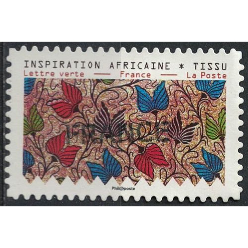 France 2019 Oblitéré Used Tissus Motifs Nature Inspiration Africaine Timbre 02 Su