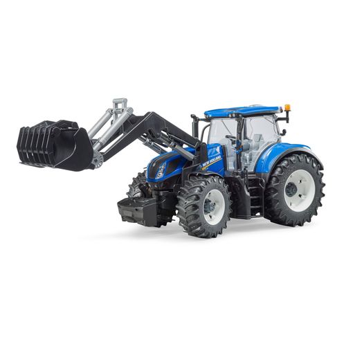 Bruder Tracteur New Holland T7.315 Bleu Avec Fourche