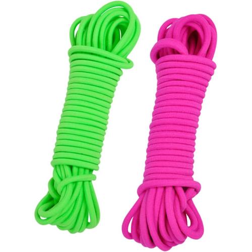 Couleur Assortie 2 Pièces Cordes Élastiques Fun Activité Manuelle Jeu De Tock Jeu Plein Air School Jouet Extérieur Jouets Pour Enfants Couture Corde Jouets Enfants Corde À Sauter Corde Élastique