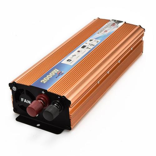 12v - 220v 2000w Inverseur De Charge Invertisseur Avec Port Usb Pour Auto Voiture Maison Etc