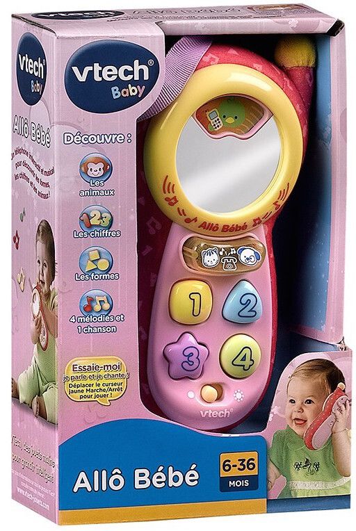 Telephones Telecommandes Allo Bebe Rose Rakuten