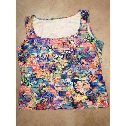 Top Débardeur Polyester 38 Multicolore