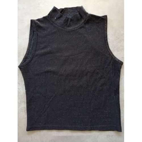 Top Noir Brillant Taille 2 Pimkie