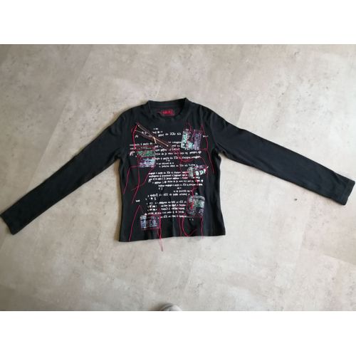 Top Noir Manches Longues Taille 1 Ddp
