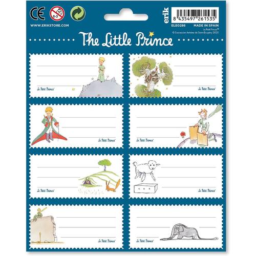 Le Petit Prince Le Petit Prince - Pack De 16 Étiquettes Autocollantes De 8 X 4 Cm, Le Petit Prince | Étiquettes Scolaires, Étiquettes De Noël,